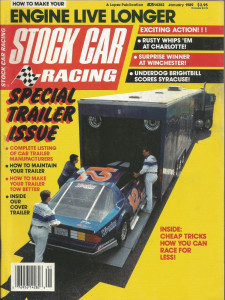 STOCK CAR RACING 1989 JAN - BODINE, SCHRADER, WALLACE